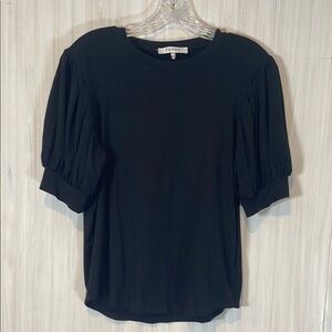 FRAME PLEATED PUFF SLEEVE TEE LARGE  cc